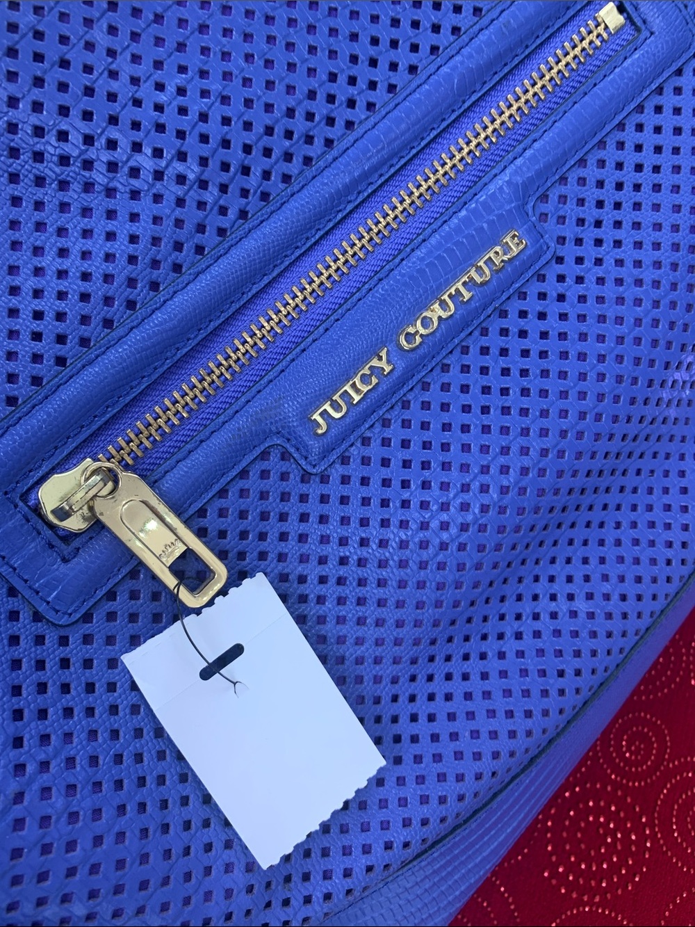 Juicy Couture Royal Purple Perforated Tote - Picture 5 of 7